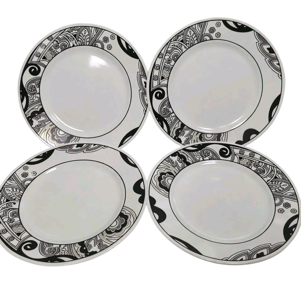 Corelle Nouveau 10.67” Dinner Plates - Set of 4 - Discontinued Pattern
